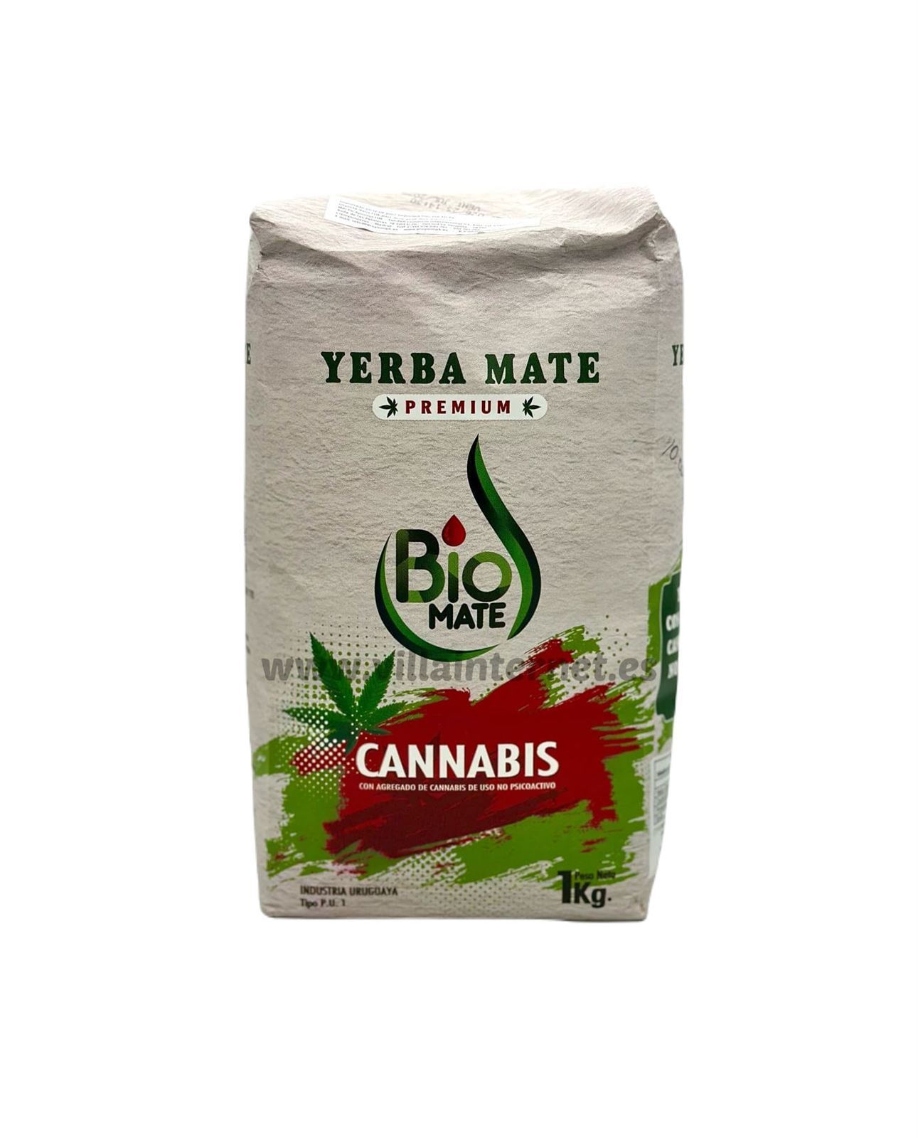 Yerba mate Biomate premium con cannabis 1kg - Imagen 1